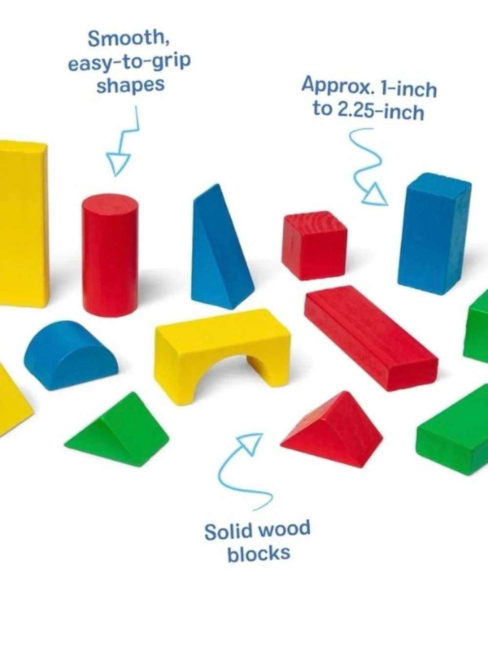 Melissa & Doug 100 Wooden Blocks -